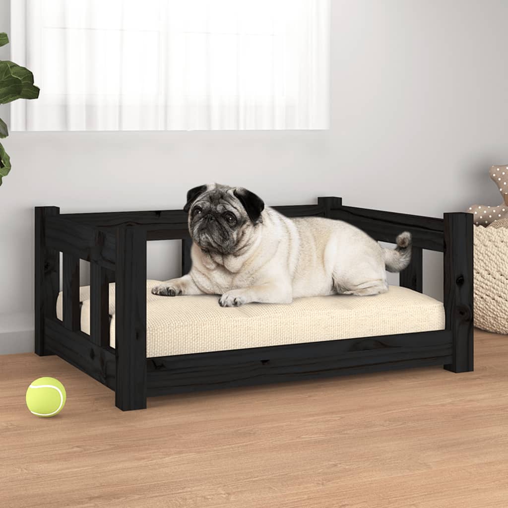 vidaXL Dog Bed Rectangular Modern Wooden Dog Couch Pet Bed Solid Wood Pine