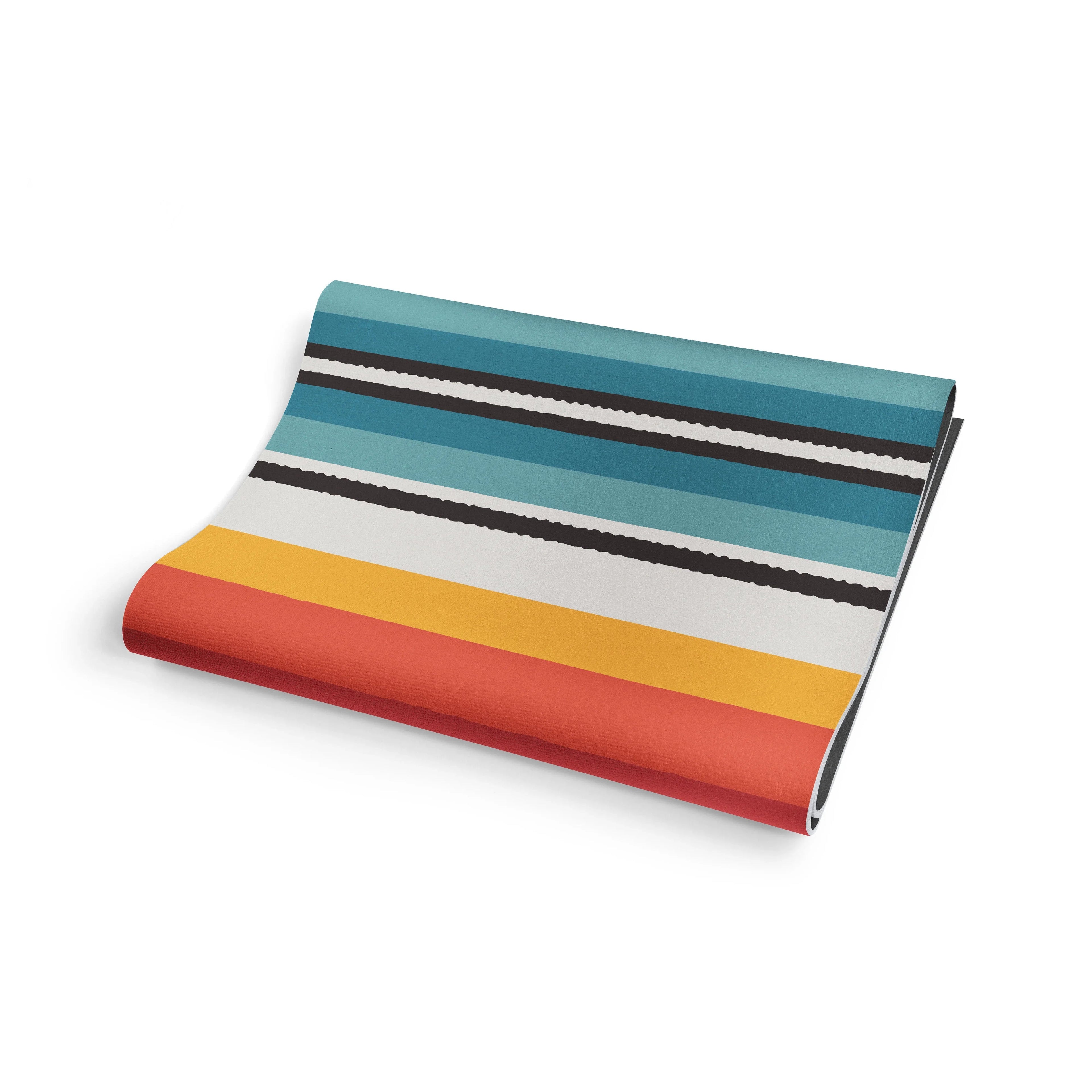 Elk Meadow Yoga Mat – 6 mm Extra Thick, Double-Sided Non-Slip, Eco-Friendly PER with Multi-Color Meadow Design | Yune Yoga