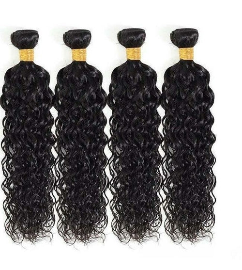 BeuMAX 10A Grade 3/4 Bundles Water Wave Peruvian Human Hair Extensions