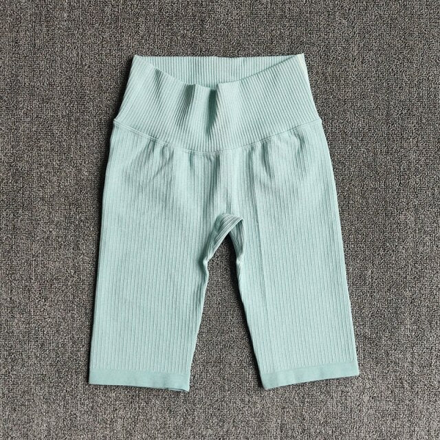 Seamless Fitness Women Yoga Shorts High Waist Workout Shorts Hip Push Up Yoga Running Shorts Sport Gym Leggings