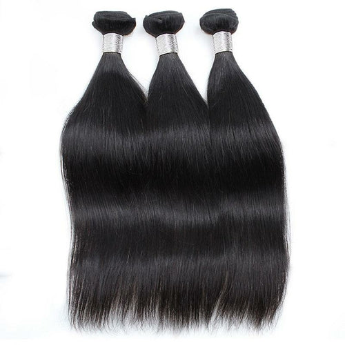 10A Brazilian Virgin Straight Human Hair Weave Bundles Unprocessed