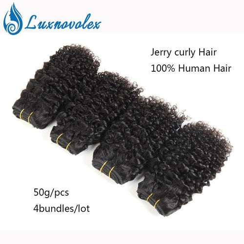 Brazilian Virgin Hair 4 Bundles Short Kinky Curly Human Hair 9A